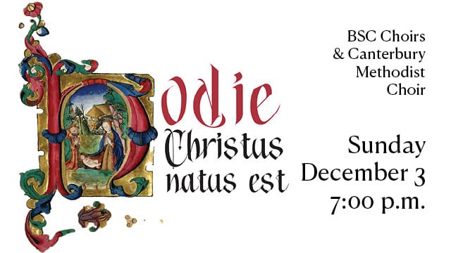 Concert and Alumni Choirs to Perform ‘Hodie’ for Service of Lessons and Carols on December 3